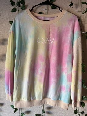 Elevated Faith Pastel Tie-Dye Crewneck Sweatshirt